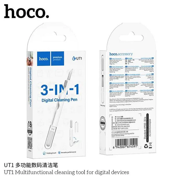 Limpiador multifuncional HOCO UT1 Blanco para audifonos  3