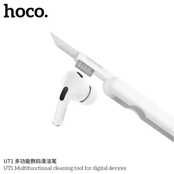 Limpiador multifuncional HOCO UT1 Blanco para audifonos  5