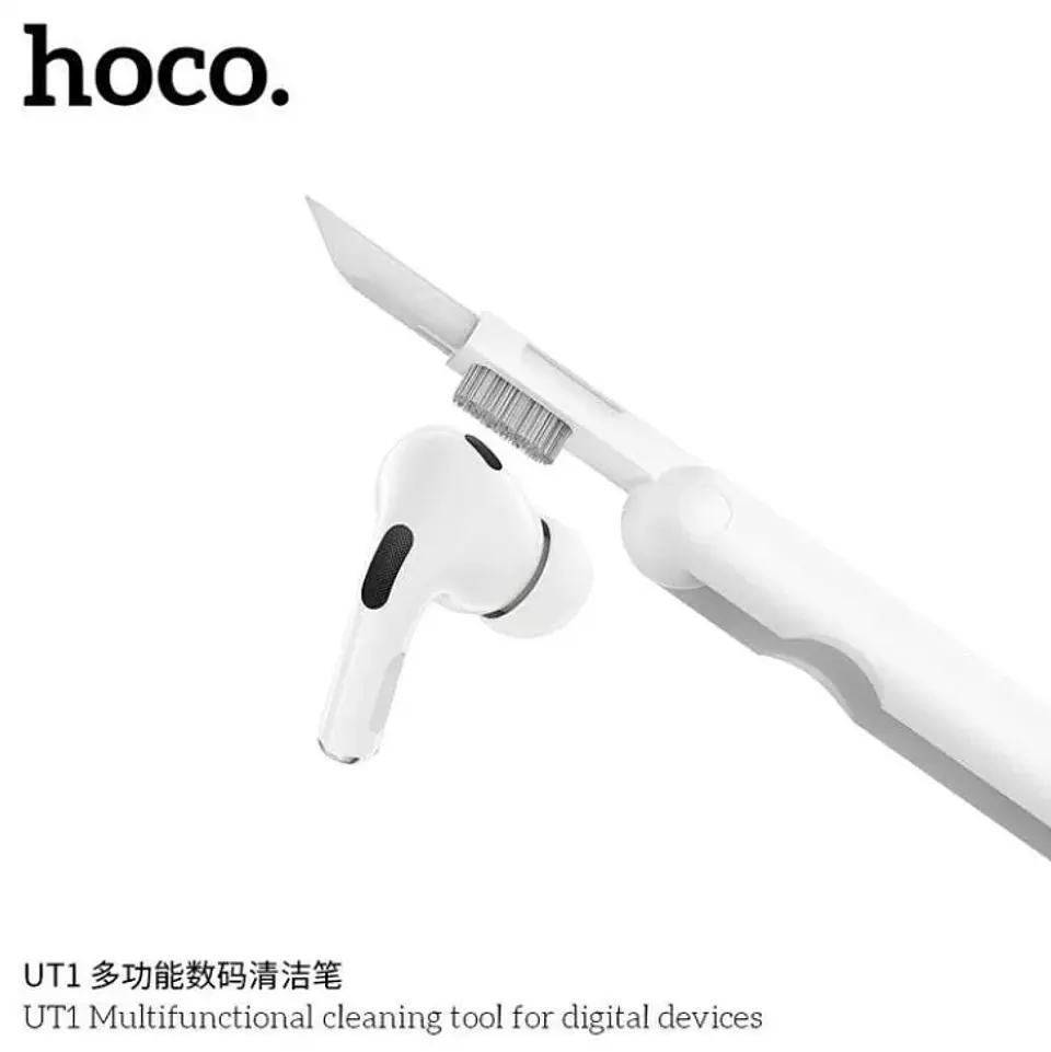 Limpiador multifuncional HOCO UT1 Blanco para audifonos  5