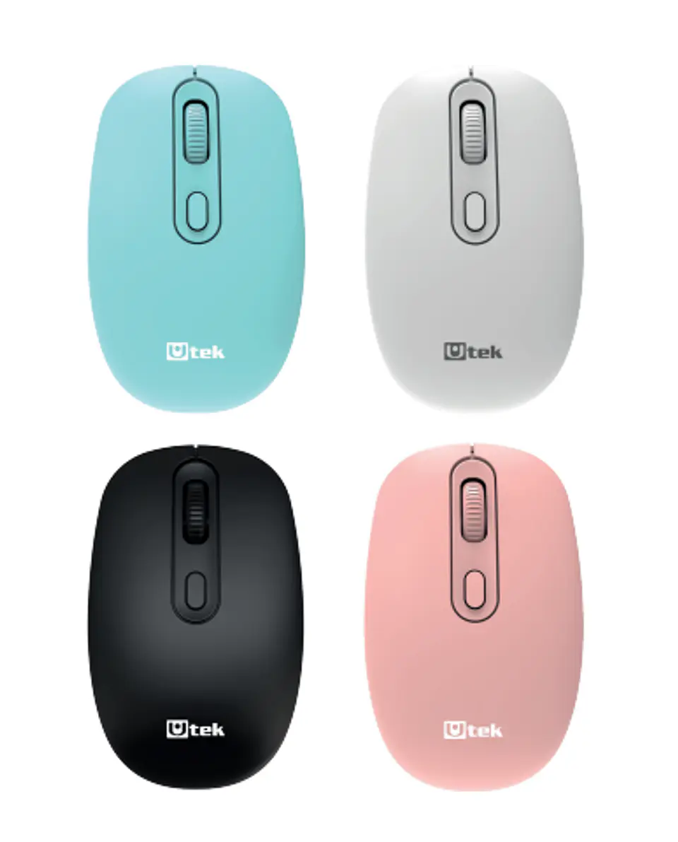 Mouse inalambrico 2.4GHZ azul UTEK Colores 1