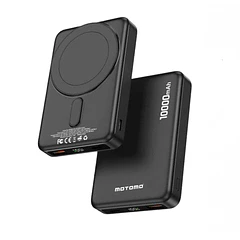 PowerBank Motomo MO-PB5C 10000 mAh carga inalambrica Negro
