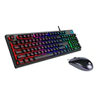 Kit teclado + mouse gamer HP KN300F RGB  2