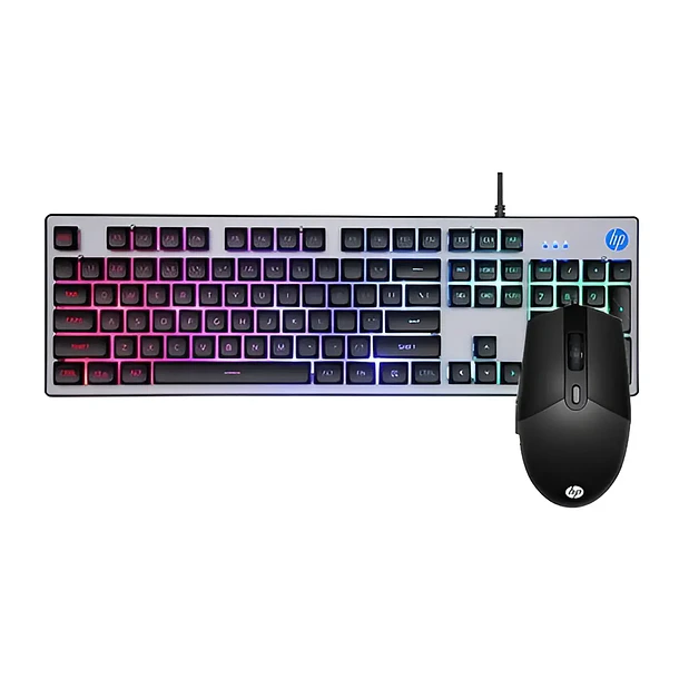 Kit teclado + mouse gamer HP KN300F RGB  3