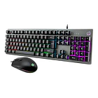 Kit teclado + mouse gamer HP KN300F RGB  1