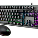 Kit teclado + mouse gamer HP KN300F RGB 
