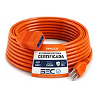 Extension electrica macho-hembra naranja PHILCO 30M 2