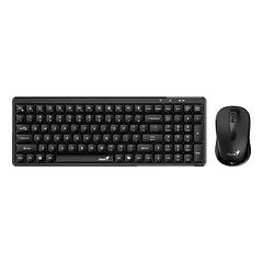 Kit teclado y mouse inalambrico 80% sin numerico Q8100 Genius 