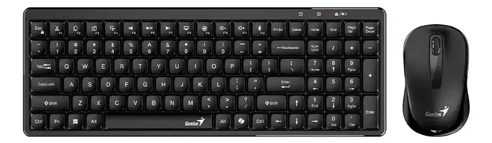 Kit teclado y mouse inalambrico 80% sin numerico Q8100 Genius  1