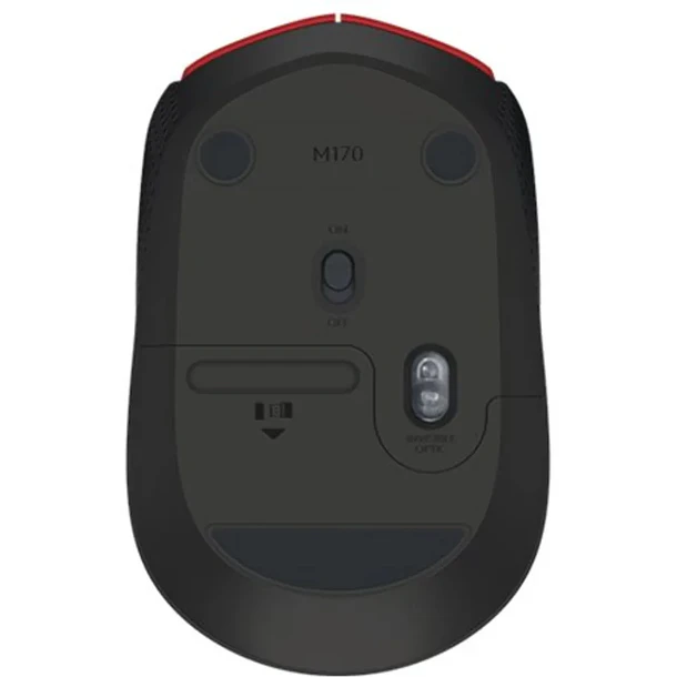 Mouse inalambrico Logitech M170 ROJO 5