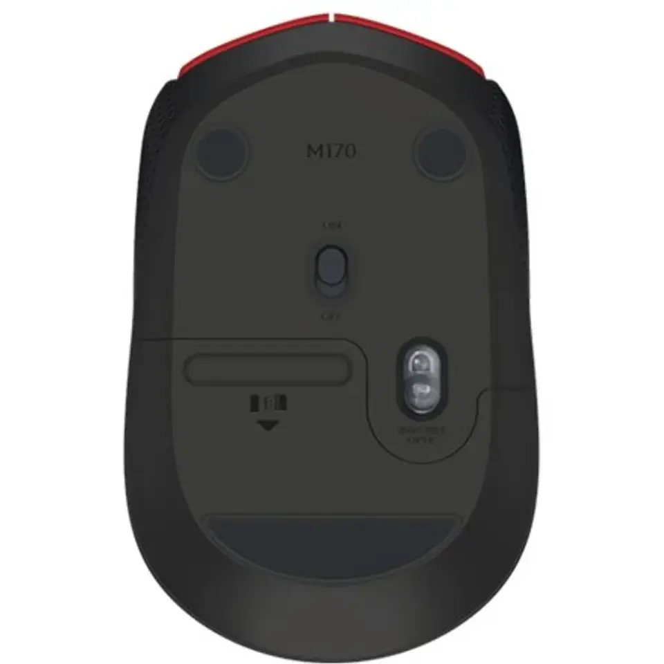 Mouse inalambrico Logitech M170 ROJO 5