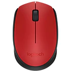 Mouse inalambrico Logitech M170 ROJO 1