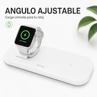 Base de carga 3 en 1 android / apple cw65 blanca 2