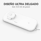 Base de carga 3 en 1 android / apple cw65 blanca 5
