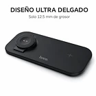 Base de carga 3 en 1 android / apple cw65 negra 5