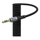 Cable de audio auxiliar 3.5 a USB-C trenzado tipo resorte 4