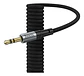 Cable de audio auxiliar 3.5 a USB-C trenzado tipo resorte - Miniatura 4