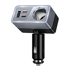 argador adaptador vehiculo cenicero 165w + 2 usb-c + usb Z65A 1