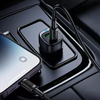 Cargador automovil dual usb-c y usb 38w Z25 + cable c a c 2