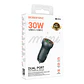 Cargador de Auto Borofone Bz32a Dual Usb Tipo C Gris - Miniatura 2