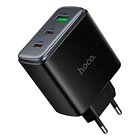 Cargador Carga Rapida Hoco C160a 65w Triple Negro 2