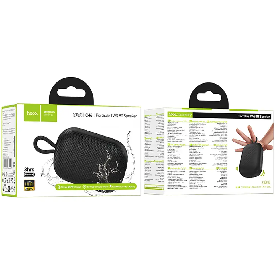 Parlante Bluetooth Hoco Hc46 7w Tws Negro 3