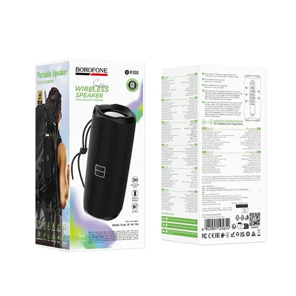 Parlante Bluetooth Borofone Br100 5w Tws Negro 3