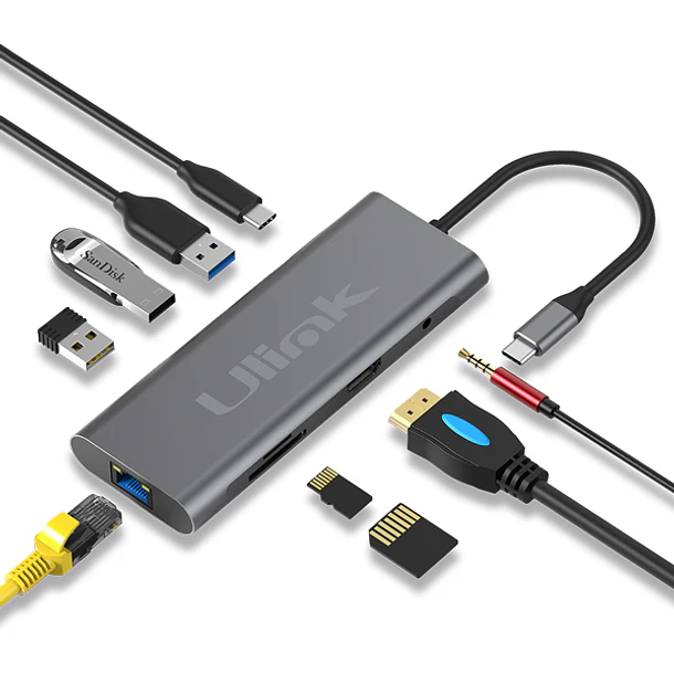 HUB Adaptador multipuerto USB C 9 en 1 / Mod. UL-ADC901 1