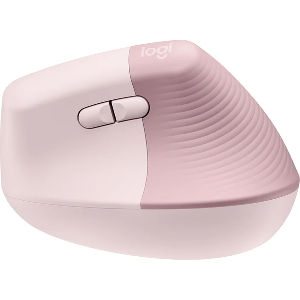 Mouse Ergonónico Inalámbrico Logitech Lift Vertical 4000DPI 6 BT Rosado 4