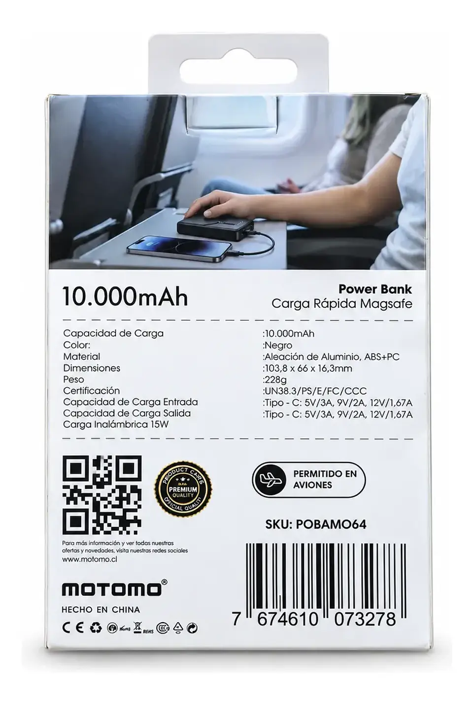 Powerbank inalambrica magsafe 10.000mah 15W 3