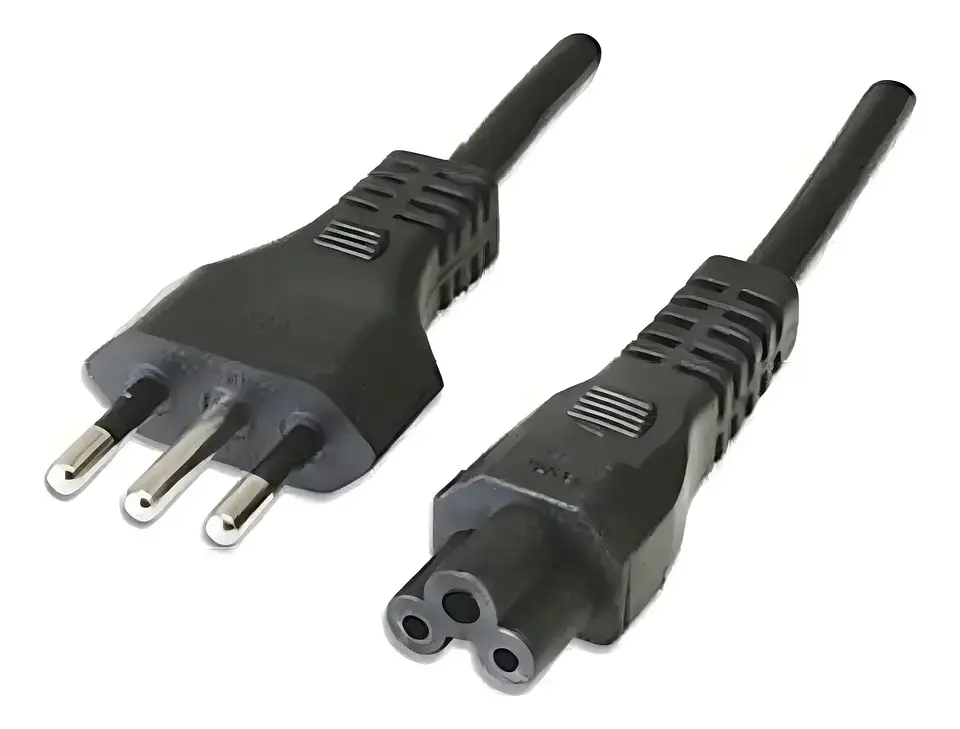 Cable de poder tipo trébol generico 1.5 metros 1