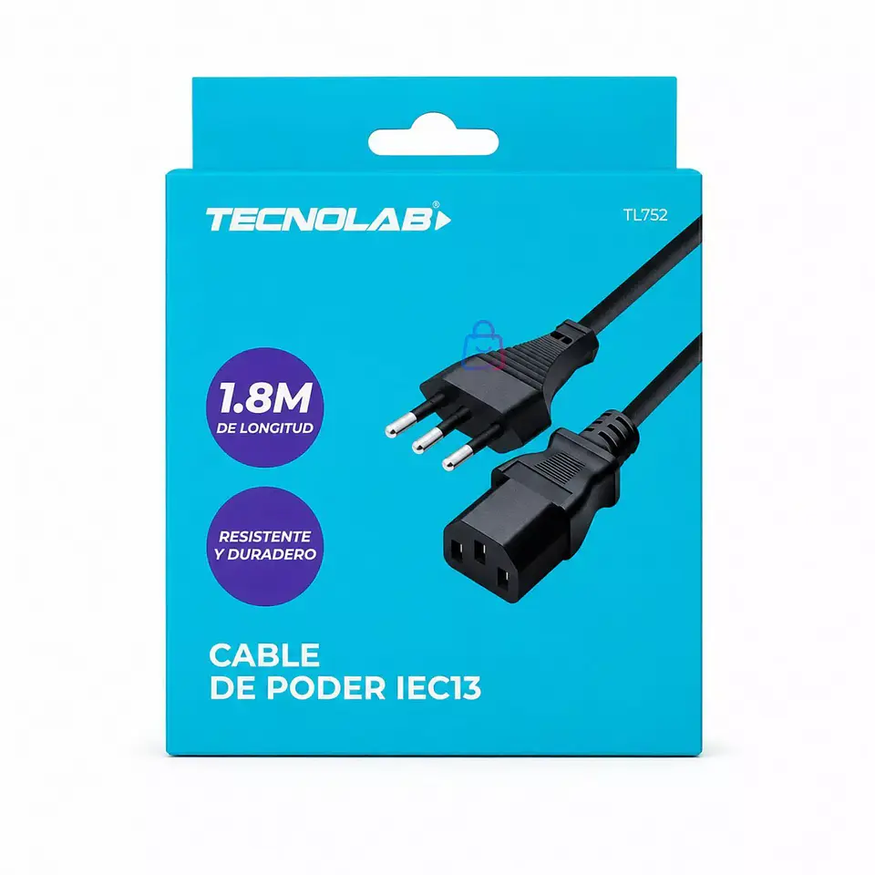 Cable Poder IEC C13 para PC Monitor UPS 220V PS 1