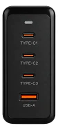 Cargador super carga rapida 100w 3usb-c + 1 usb con cable usb-c a usb-c - Miniatura 2