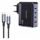 Cargador super carga rapida 100w 3usb-c + 1 usb con cable usb-c a usb-c - Miniatura 1