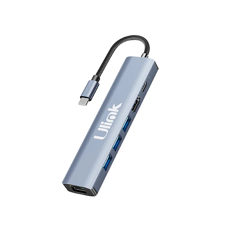 Adaptador multipuerto USB-C 6 en 1