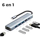 Adaptador multipuerto USB-C 6 en 1 - Miniatura 2