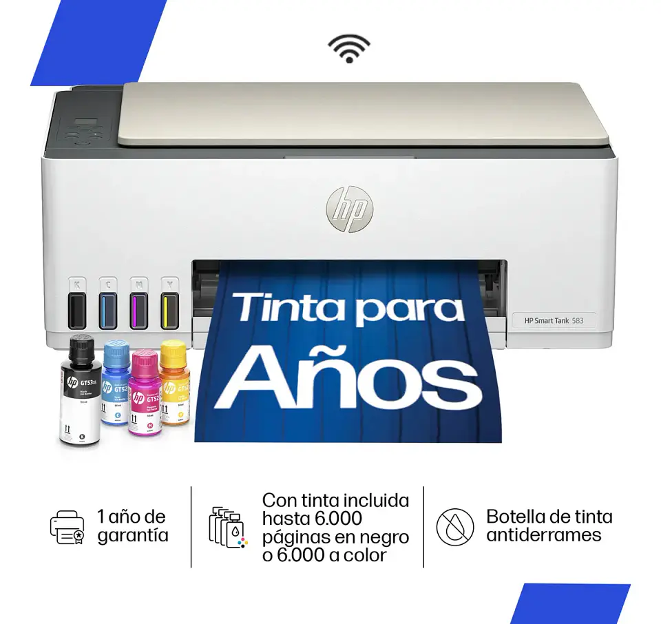 Impresora multifunción a color HP Smart Tank 583 con wifi 1
