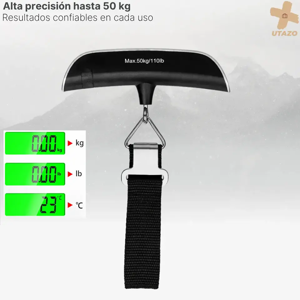 Balanza Digital De Mano Para Equipaje 50 Kg  4
