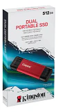 Kingston SSD Externo USB 3.2 GEN 2 512GB DUAL  - Miniatura 6