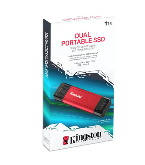 Kingston SSD Externo USB 3.2 GEN 2 1TB DUAL 