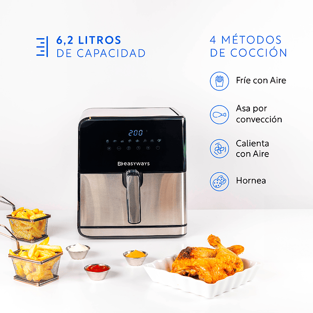 Freidora de Aire Air Fryer XL 6.2 L Outlet