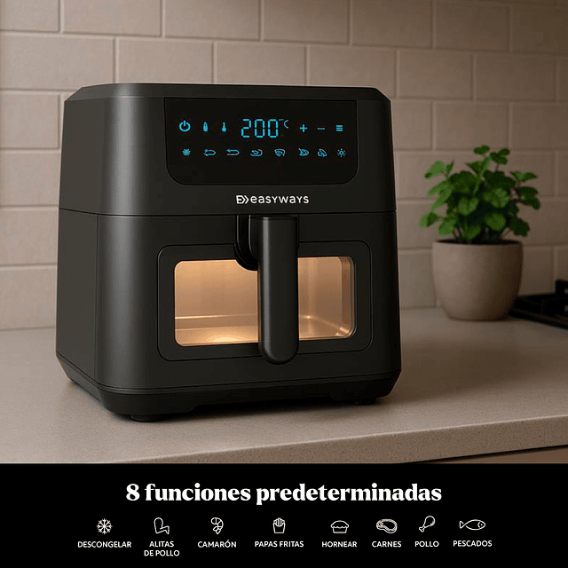 Air Fryer Chic Prime 5 L con Visor