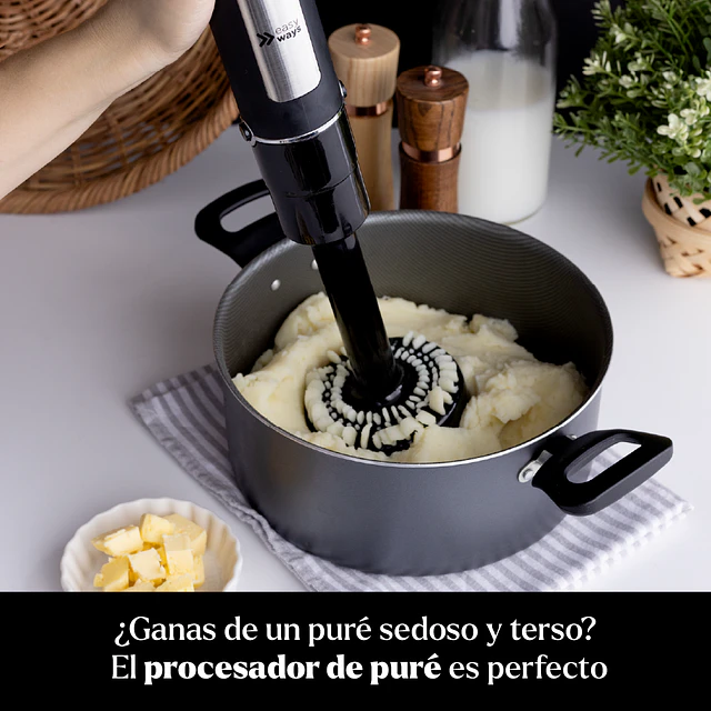 Mixer Batidora De Inmersión Minipimer Full 6 Accesorios Easyways 