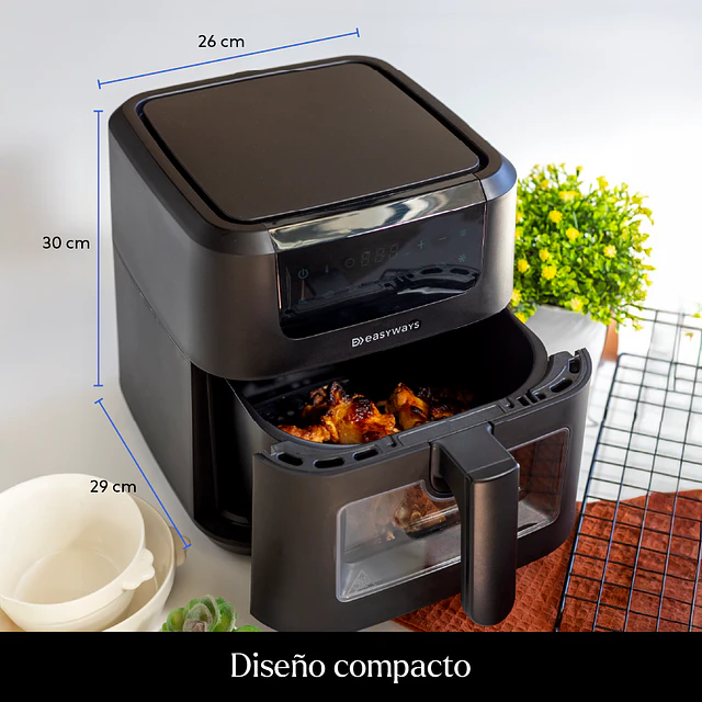 Freidora de Aire Air Fryer Chic Prime 5L con Visor EasyWays