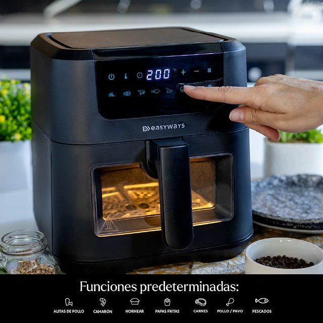 Freidora de Aire Air Fryer Chic Prime 5L con Visor EasyWays