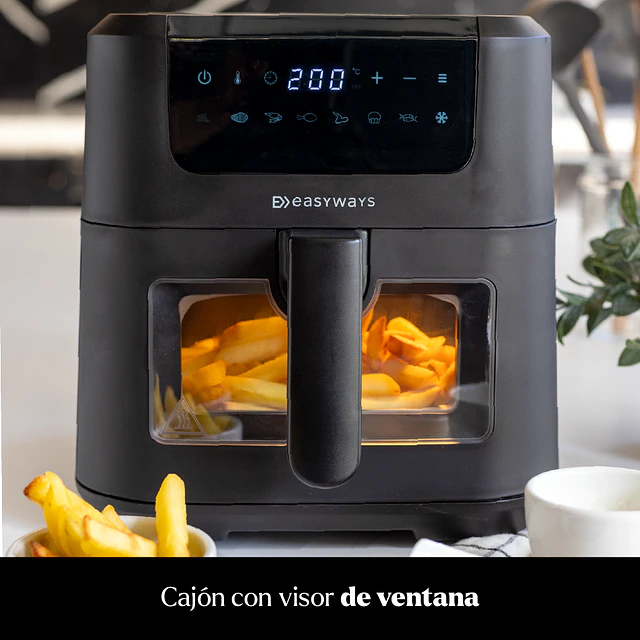 Freidora de Aire Air Fryer Chic Prime 5L con Visor EasyWays