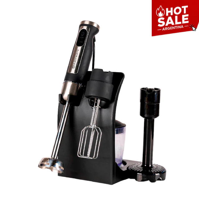 Mixer Batidora De Inmersión Minipimer Full 6 Accesorios Easyways 