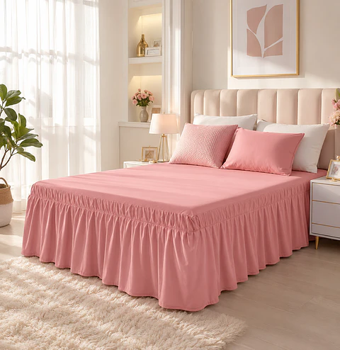 Faldón de Cama Ajustable 2 Plazas ✨
