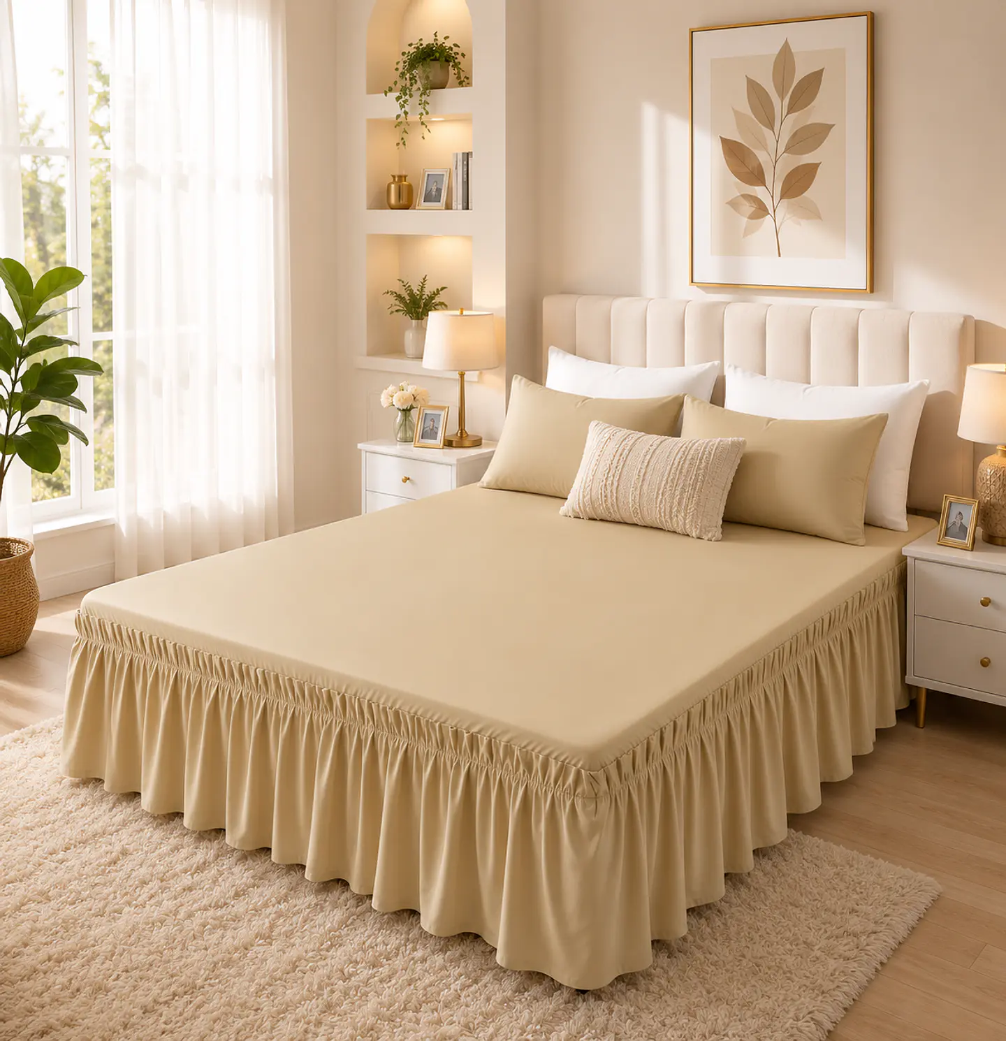 Faldón de Cama Ajustable King ✨ 6