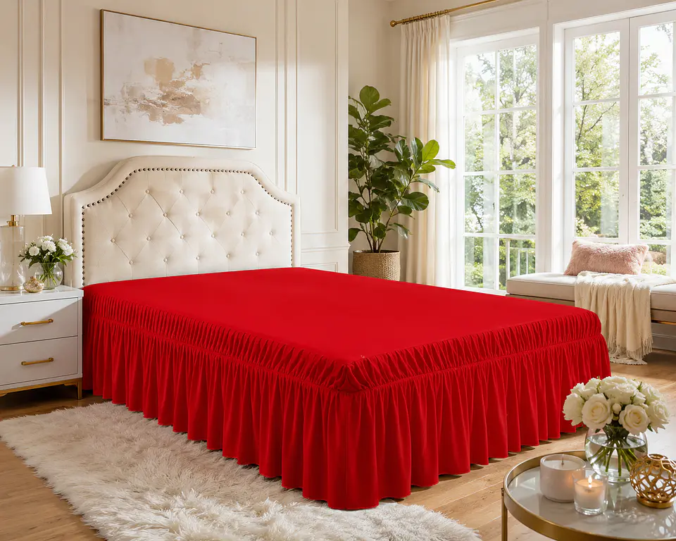 ✨ Faldón para Cama 1.5 Plaza – El detalle que hace lucir tu dormitorio como de revista 7