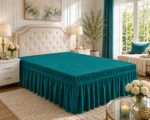 ✨ Faldón para Cama 2 Plazas – El detalle que hace lucir tu dormitorio como de revista